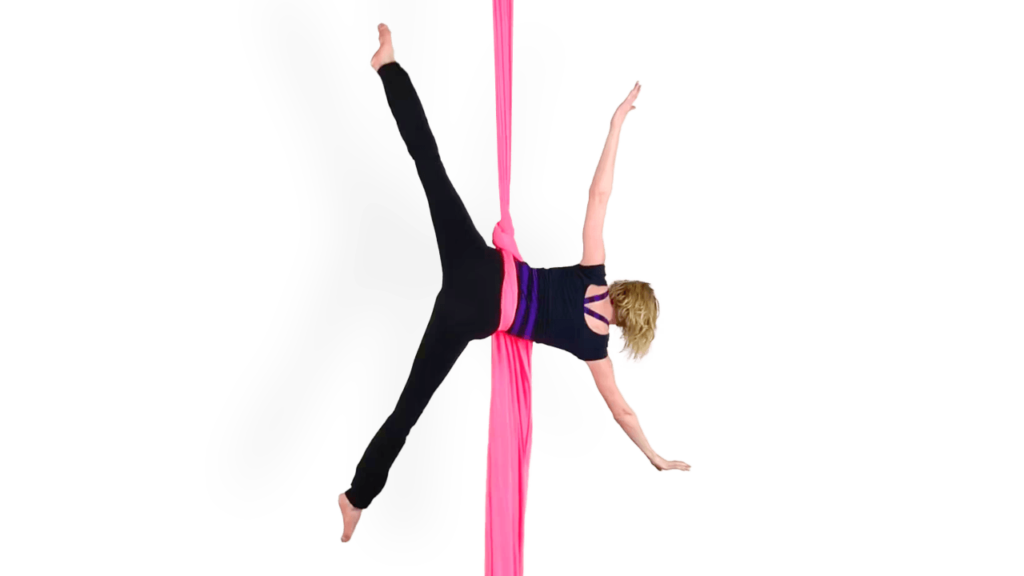 Hands Free Wheeldown Aerial Silks Advanced Drops and Dives Video Tutorial Fabric Online Class