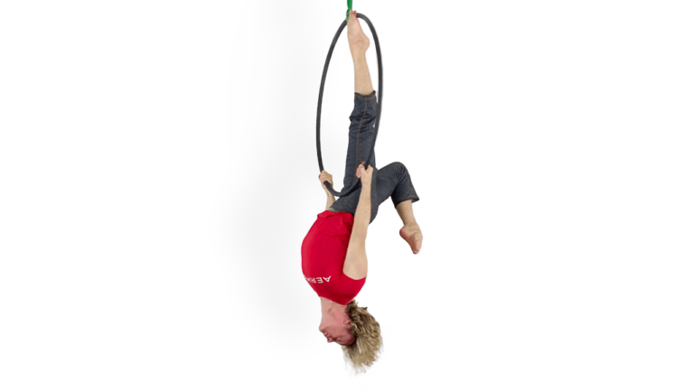 Hip Hang Arabesque Aerial Hoop Video Tutorial Beginner Lyra Online Class