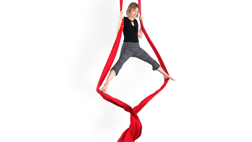 Belay Exit Untie from Above Aerial Silks Video Tutorial Intermediate Fabric Online Class