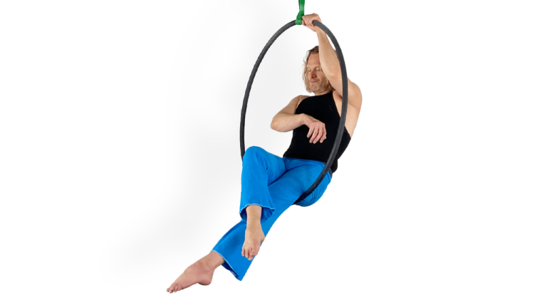 Lady In Moon to Star Leg Calibration Aerial Hoop Video Tutorial Beginner Conditioning Lyra Online Class