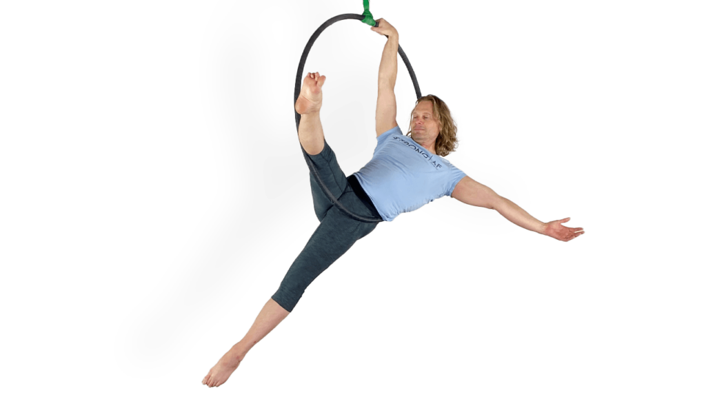 Mermaid Front Lion Leg Calibration Aerial Hoop Video Tutorial Intermediate Conditioning Lyra Online Class