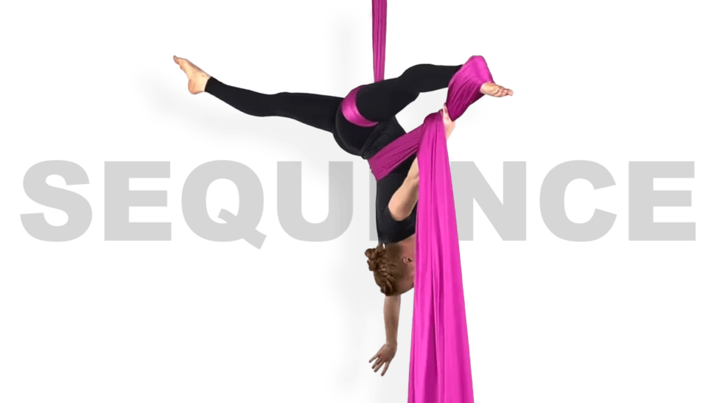 Hip Key Roll Up to Revolving Door Sequence Aerial Silks Video Tutorial Fabric Online Class