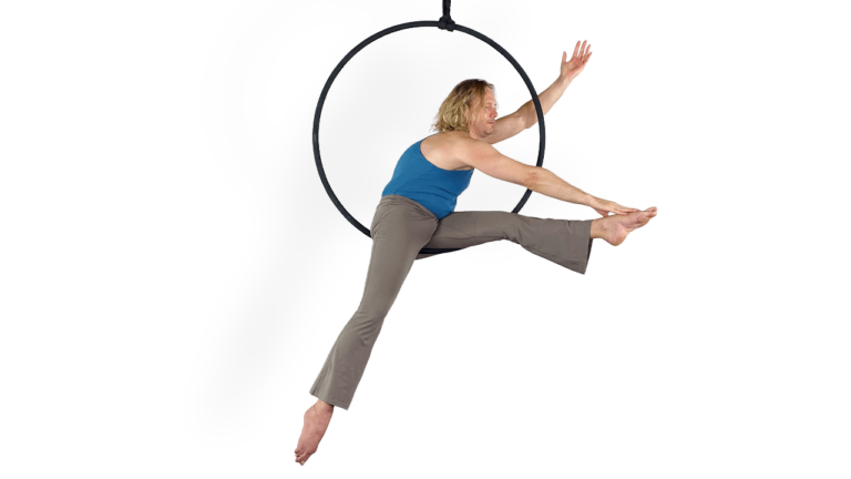 Split Sit Balance Aerial Hoop Video Tutorial Beginner Lyra Online Class