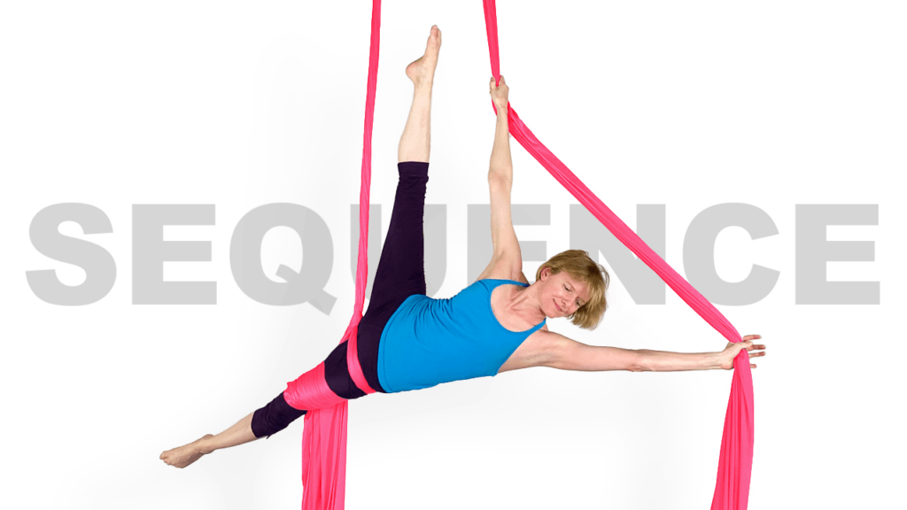 Split Fabric Up Down Around Sequence Aerial Silks Video Tutorial Advanced Fabric Online Class