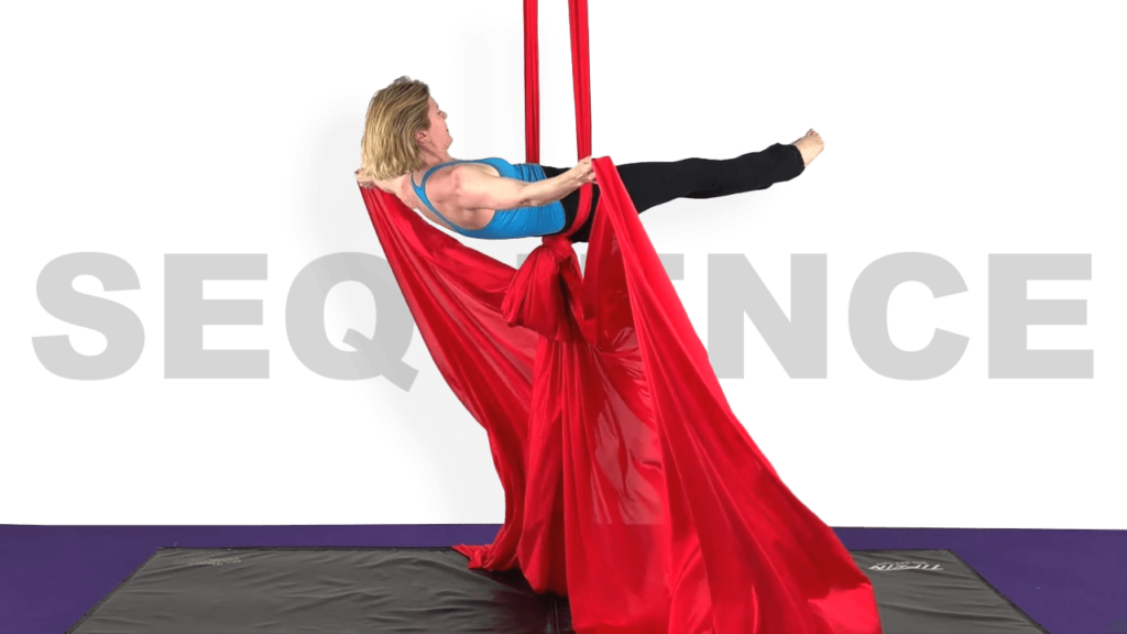Playful Core Conditioning Sequence Aerial Silks Video Tutorial Intermediate Fabric Online Class
