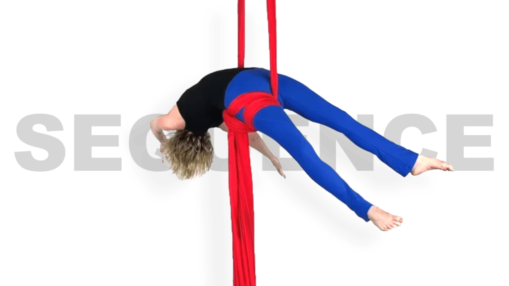 Creative Back Balance Training Sequence Aerial Silks, Video Tutorial Advanced Fabric Online Class