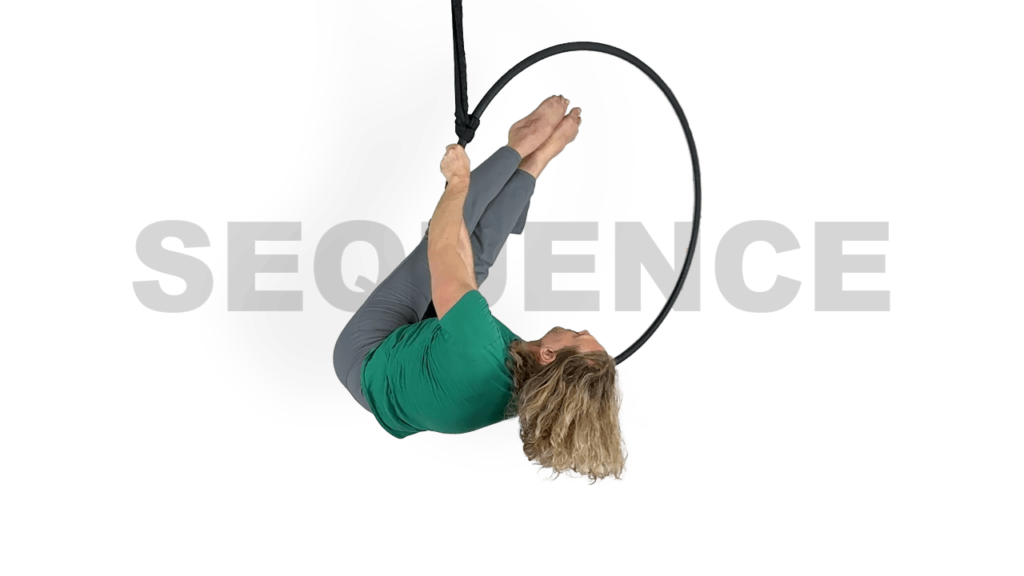Front Lion to Forward Roll Sequence Aerial Hoop Video Tutorial Intermediate Lyra Online Class