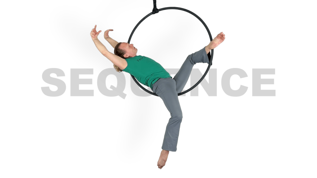 Hip Hang to Chariot Dive Sequence Aerial Hoop Video Tutorial Intermediate Lyra Online Class