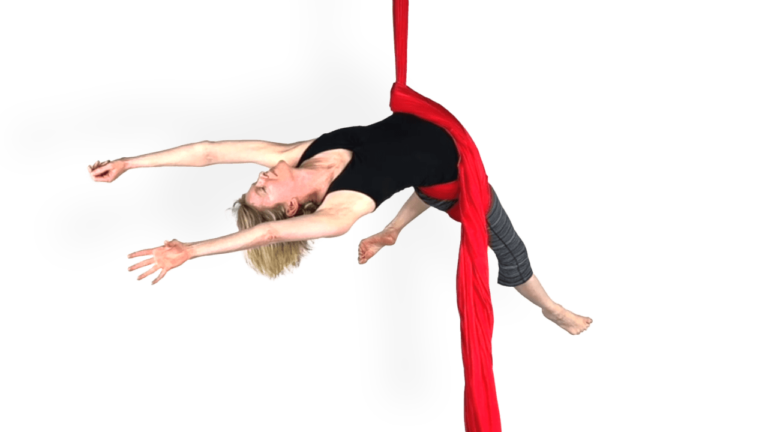 Windstar Back Balance Aerial Silks Video Tutorial Advanced Drop and Dive Fabric Online Class