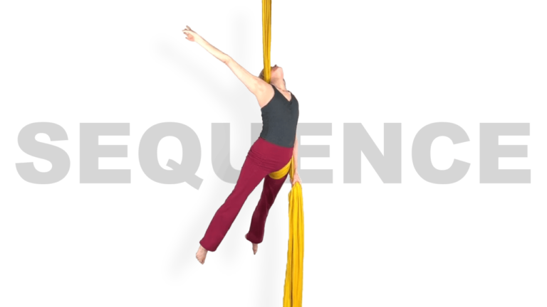 Revolving Door to Thigh Hitch Wheeldown Sequence Aerial Silks Video Tutorial Advanced Fabric Online Class