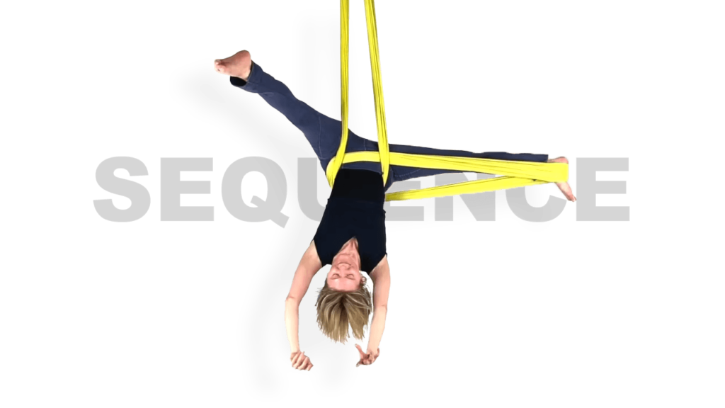 Russian Roll, Crossback, Knee Corset Sequence Aerial Sling Video Tutorial Intermediate Hammock Online Class