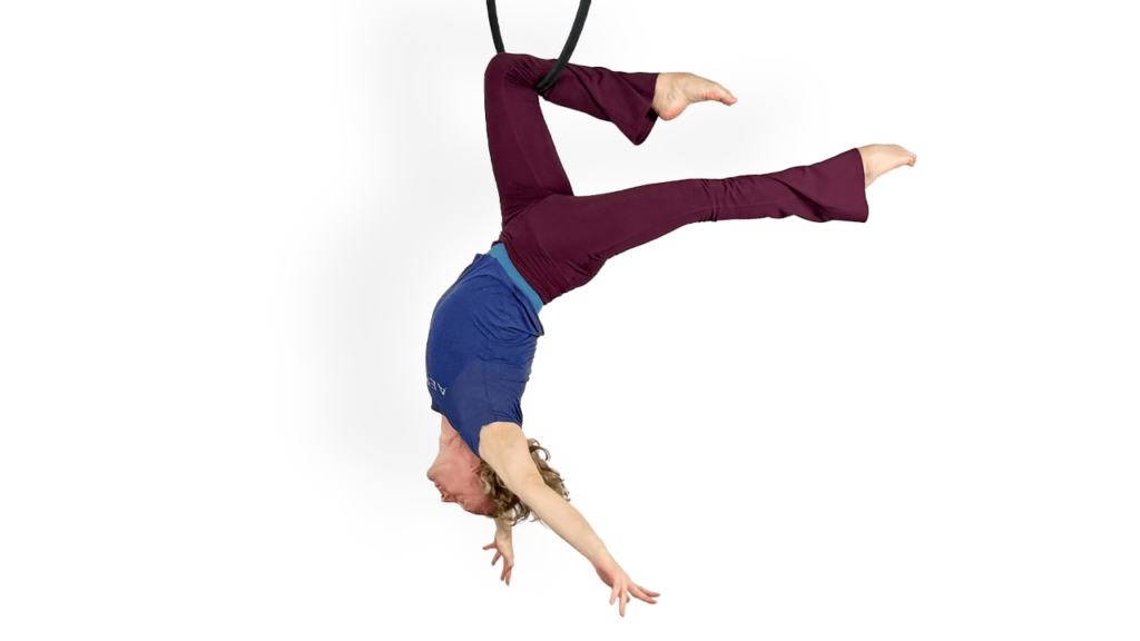 Single Knee Hang Aerial Hoop Video Tutorial Advanced Lyra Online Class