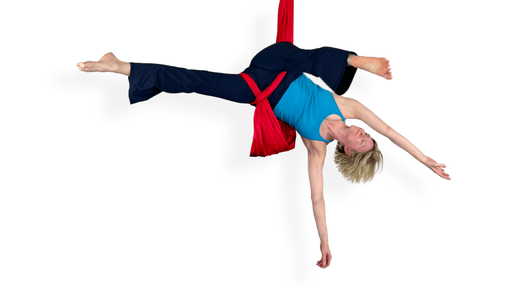 Thigh Hitch Basics & Challenges Aerial Sling Video Tutorial Intermediate Hammock Online Class
