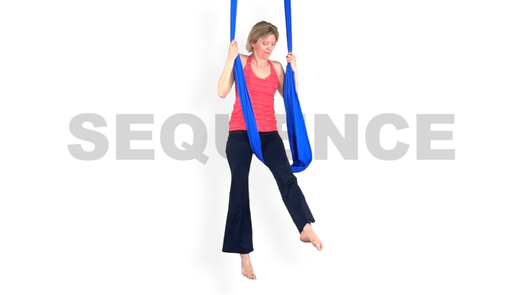Up Down Sequence Knee Mounts Aerial Sling Video Tutorial Beginner Hammock Online Class