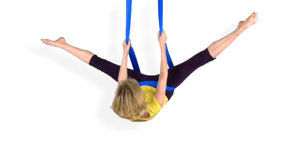 Inside Seatbelt Drop to Front Balance Aerial Sling Video Tutorial Drop and Dive Seatbelt Wrap Hammock Online Class