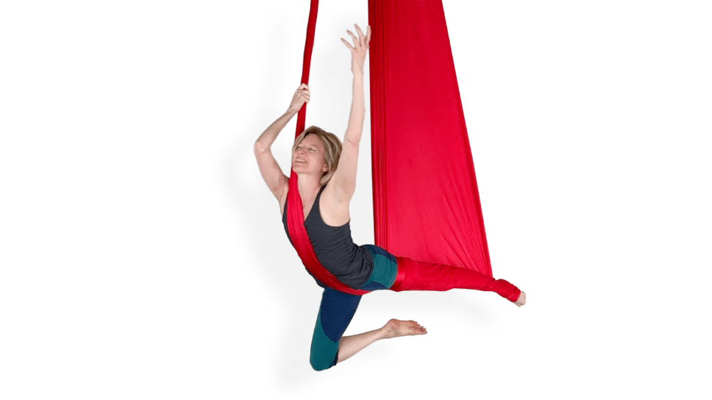 Open Fabric Leg Roll Up Aerial Sling Video Tutorial Intermediate Hammock Online Class