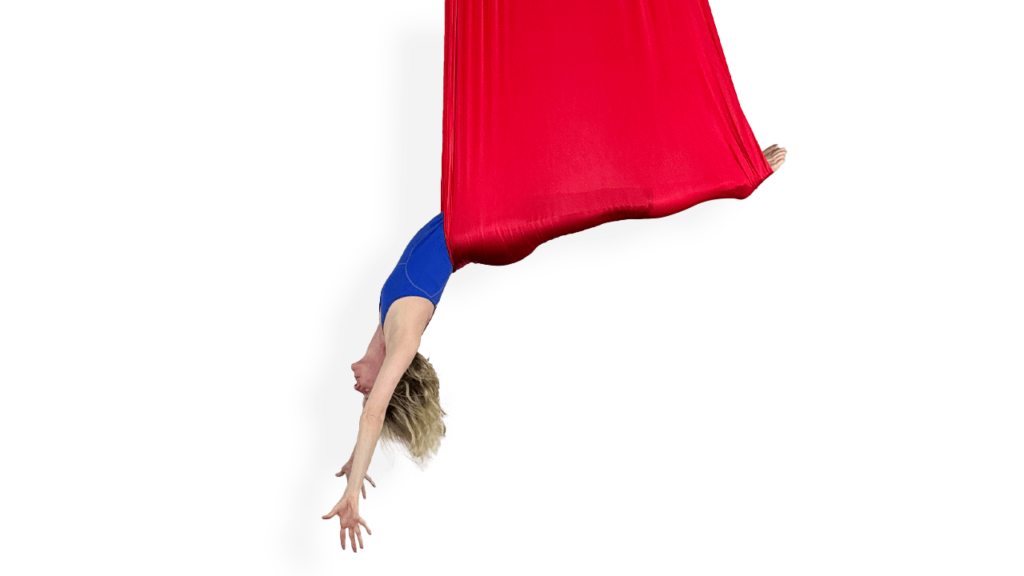 Back Balance Open Fabric Aerial Sling Video Tutorial Beginner Open Fabric Hammock Online Class