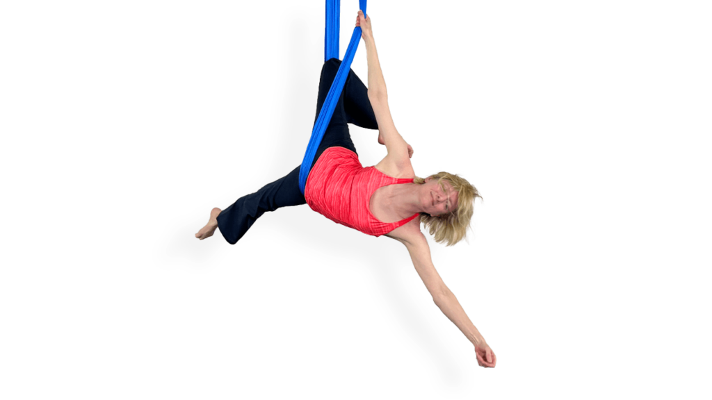 Front Balance Thread Through Aerial Sling Video Tutorial Beginner Fundamental Hammock Online Class