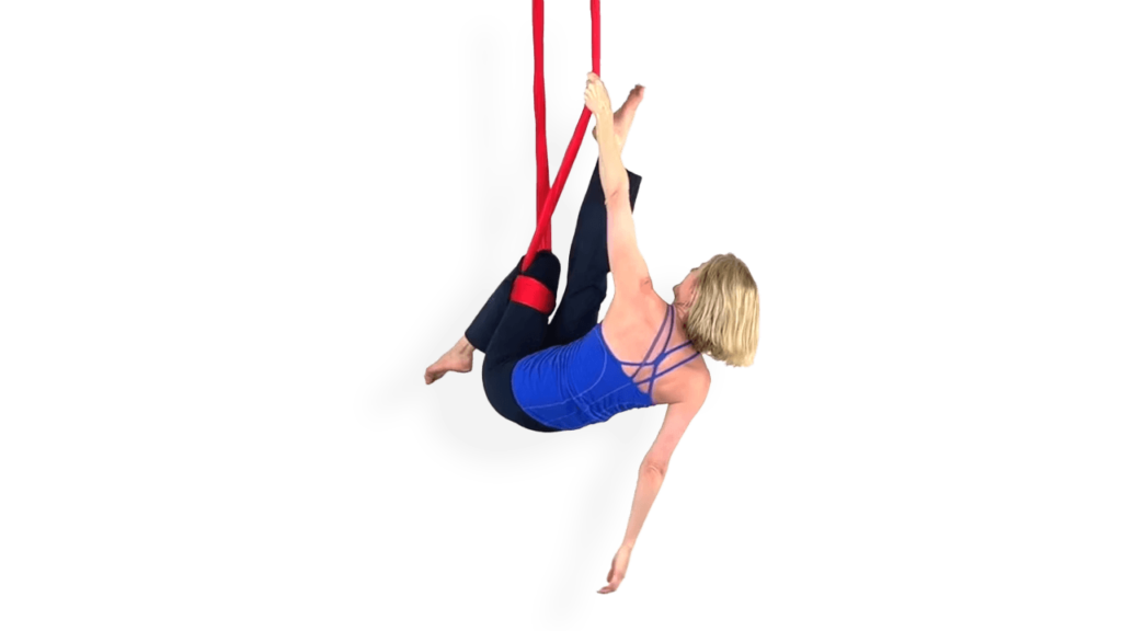Knee Corset Climb Through Exits Aerial Sling Video Tutorial Intermediate Crossed Wraps Catchers Wrap Hammock Online Class
