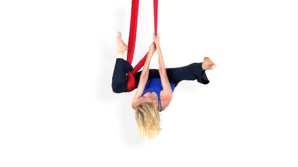 Knee Corset Straddle Up Exits Aerial Sling Video Tutorial Intermediate Hammock Online Class