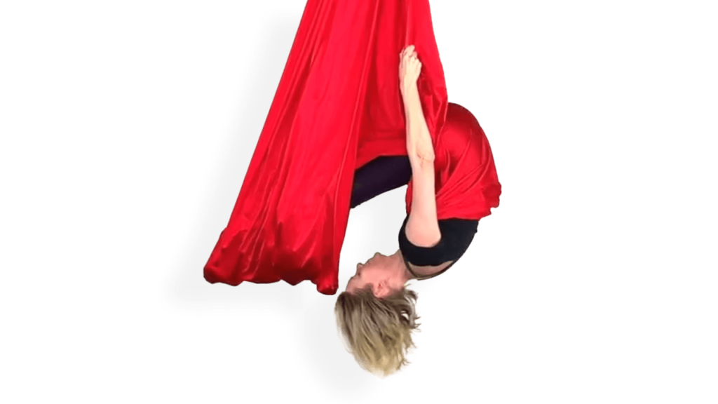Swan Forward Rolls Aerial Sling Video Tutorial Advanced Open Fabric Cocoon Somersaults Hammock Online Class