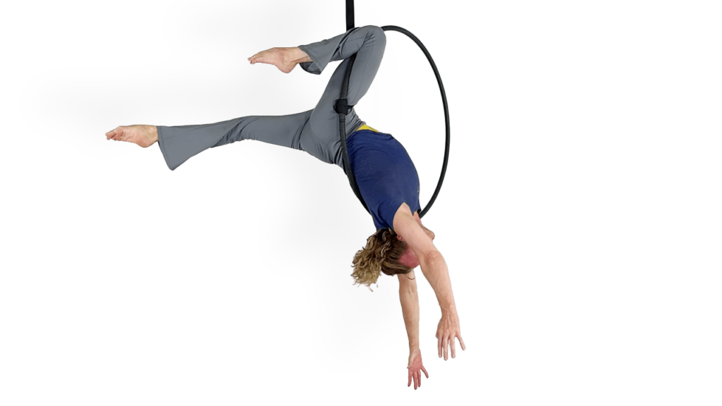 Thigh Lock Gazelle Outside Aerial Hoop Video Tutorial Advanced Lyra Online Class