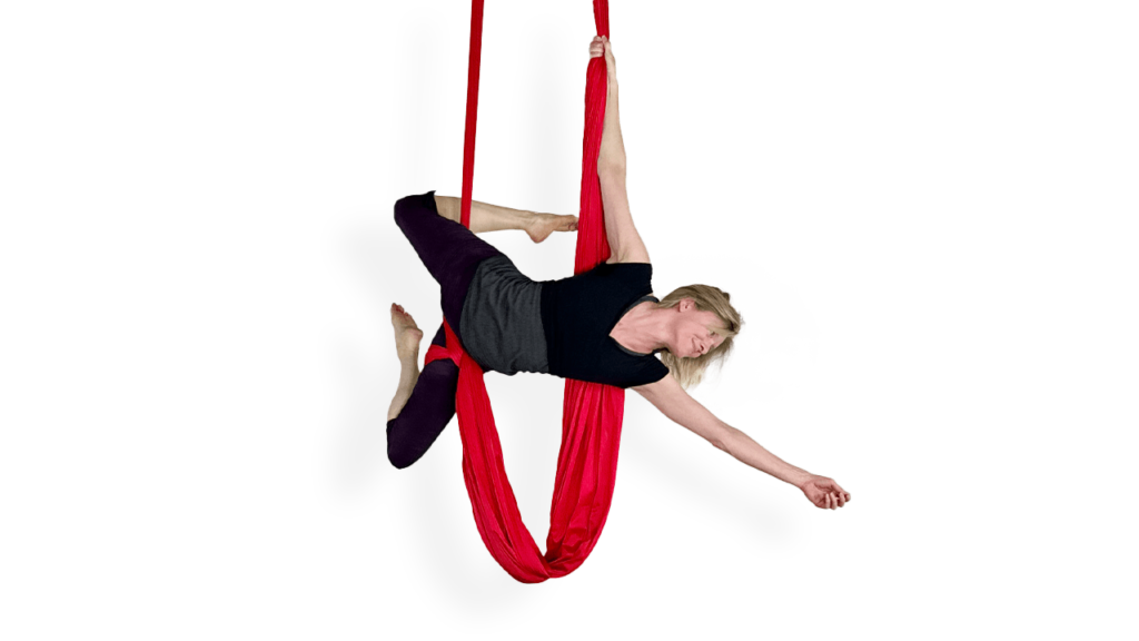 Thigh Hitch Thread Through Aerial Sling Video Tutorial Advanced Keys and catchers wraps Hammock Online Class