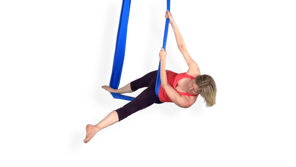 Thigh Shelf Drill Aerial Sling Video Tutorial Beginner Fundamental Hammock Online Class