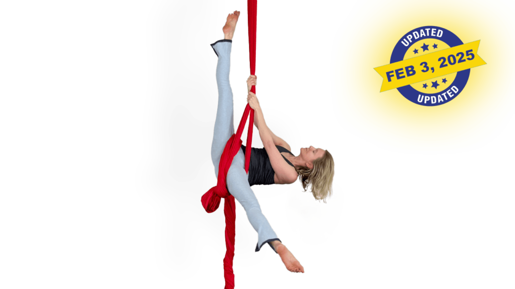 The Windmill Hip Key in the Knot tutorial is a beginner level, keys, knot, conditioning categorized skill in the Aerial Fit Online curriculum.
