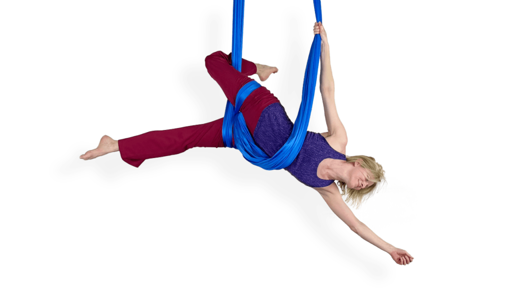 Alternating Thigh Roll Up Aerial Sling Video Tutorial Intermediate Hammock Online Class