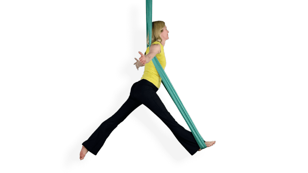 Back Arabesque Arm Block Aerial Sling Video Tutorial Beginner Hammock Online Class