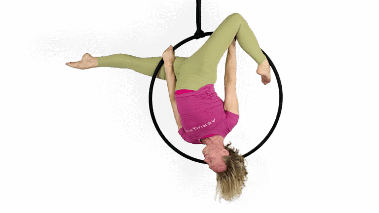Inverted Splits Top Bar Profile Aerial Hoop Video Tutorial Intermediate Lyra Online Class