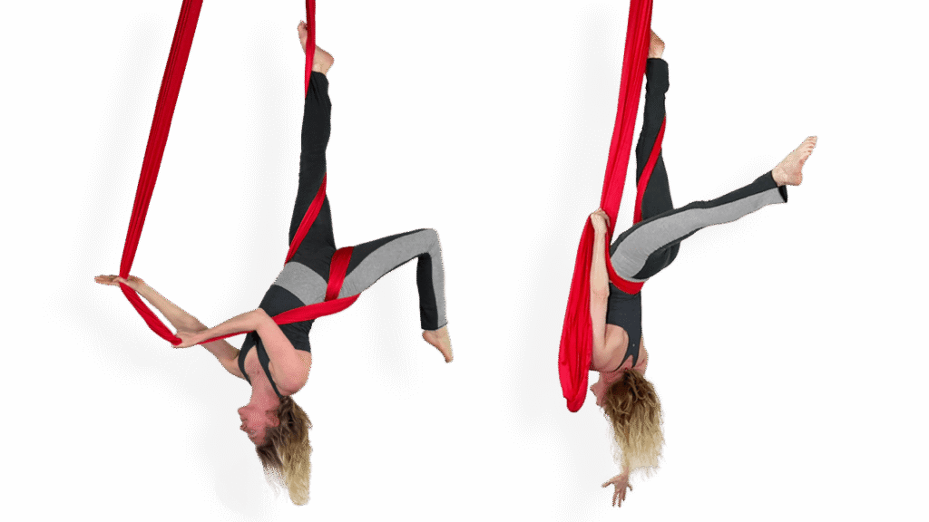 Same Side Crucifix & Same Side Wrap Aerial Sling Video Tutorial Advanced Catchers Wrap Hammock Online Class