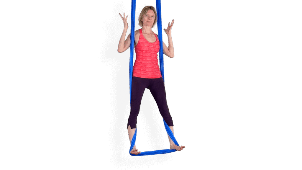 Double Ankle Forward Wrap Aerial Sling Video Tutorial Beginner Hammock Online Class