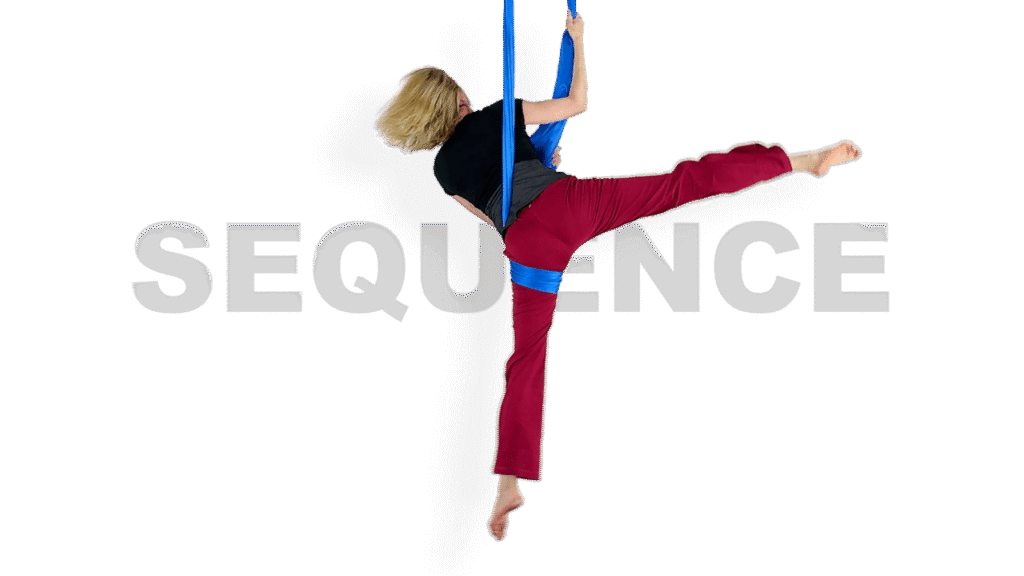 Hug to J Roll Sequence Aerial Sling Video Tutorial Advanced Hammock Online Class