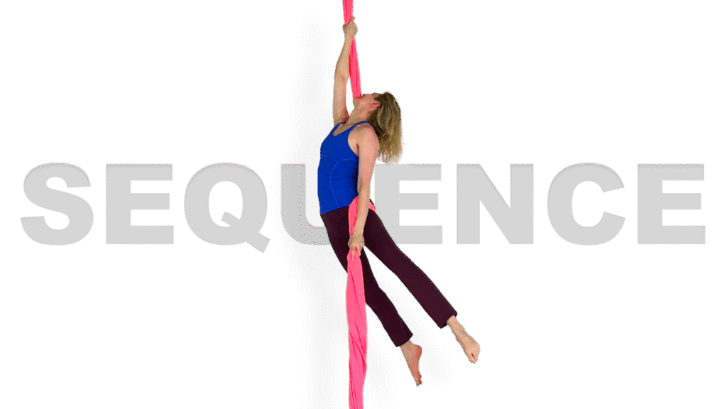 Hip Hop to Thigh Wheeldown Sequence Aerial Silks Video Tutorial Advanced Fabric Online Class