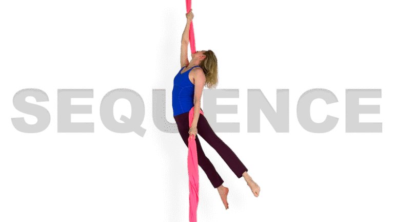 Hip Hop to Thigh Wheeldown Sequence Aerial Silks Video Tutorial Advanced Fabric Online Class