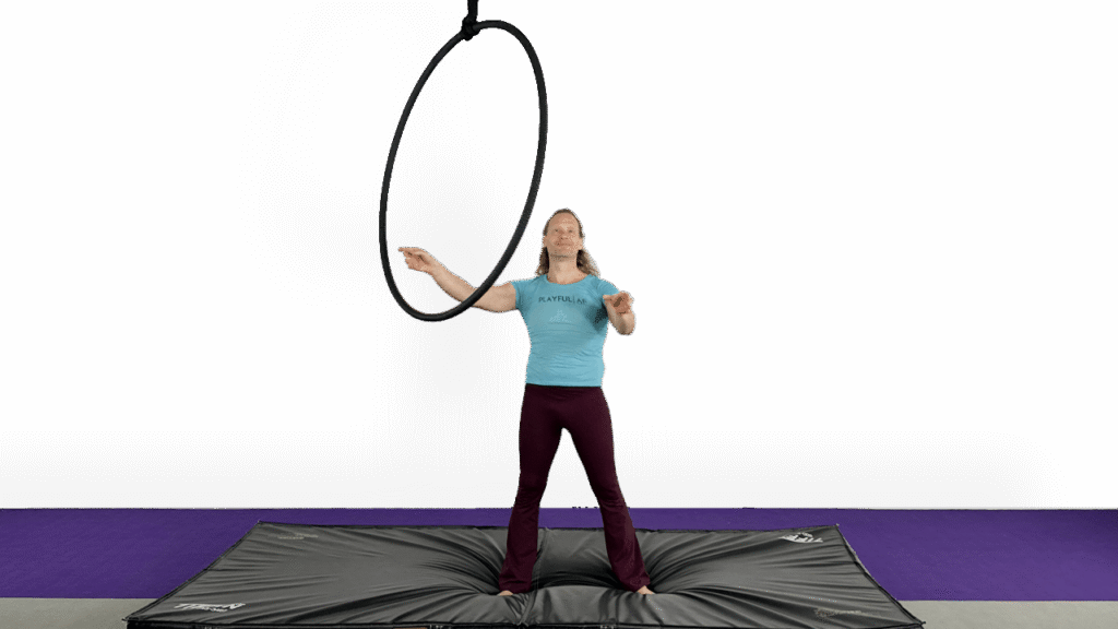 Hoop Contact Juggling Aerial Hoop Video Tutorial Beginner and All Levels Choreography Inspiration Lyra Online Class