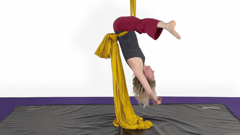 Lower Ab Engagement & Strengthening Drill Aerial Silks Video Tutorial Beginner Conditioning Fabric Online Class