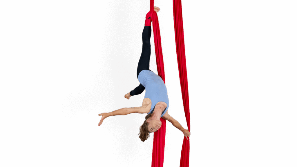 Single Ankle Hang Split Fabrics Aerial Silks Video Tutorial Intermediate Fabric Online Class