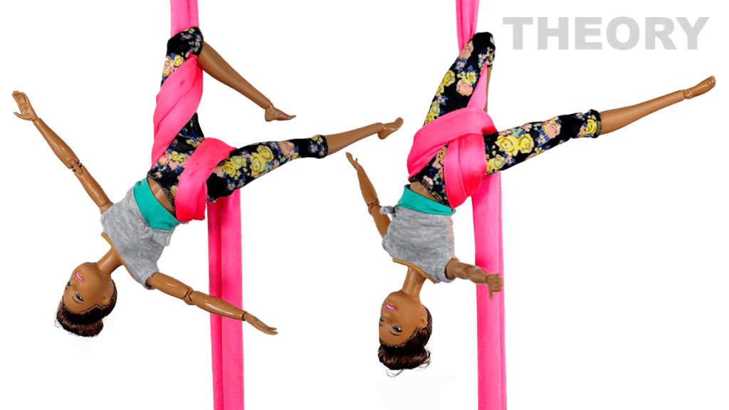 Same Side Wrap vs Opposite Side Wrap Theory Aerial Silks Video Tutorial Intermediate Fabric Online Class