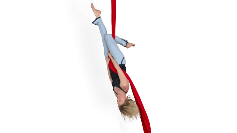 Same Side and Opposite Side Knee Hooks 2025 Aerial Silks Video Tutorial Intermediate Inverted Positions Fabric Online Class