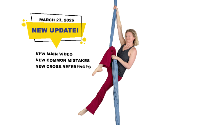 Opposite Side Climb 2026 Update Aerial Silks Video Tutorial Intermediate Fabric Online Class